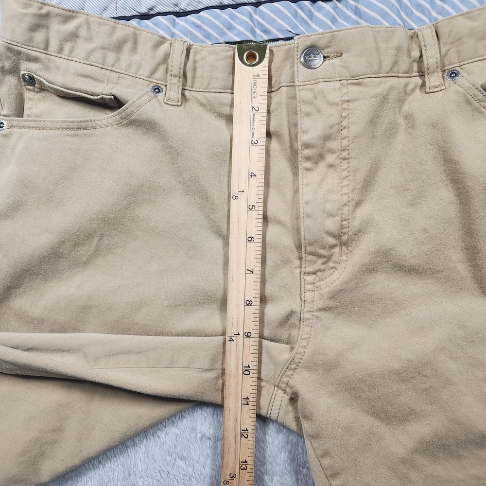 Peter Millar Pants Mens 40x30 (Fits 38x29) Beige Stretch Chino Golf Casual - Picture 7 of 13